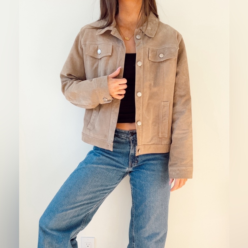 Vintage northern reflections suede button jacket large